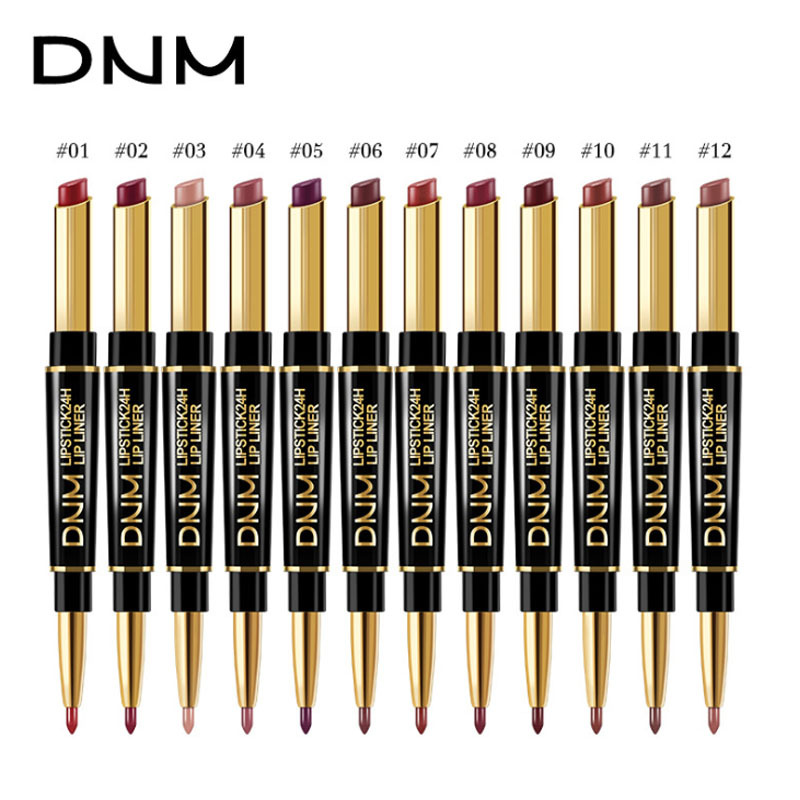 Brehn | 2-in-1 Dual-Lippenstift & Konturenstift | Matte Textur & Long-Lasting Finish | Hochpigmentiert & Wasserfest | 12 Farbvarianten für Präzisions-Makeup