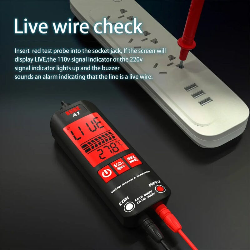 A1 Vollautomatisches intelligentes digitales Multimeter mit Anti-Burner-Funktion