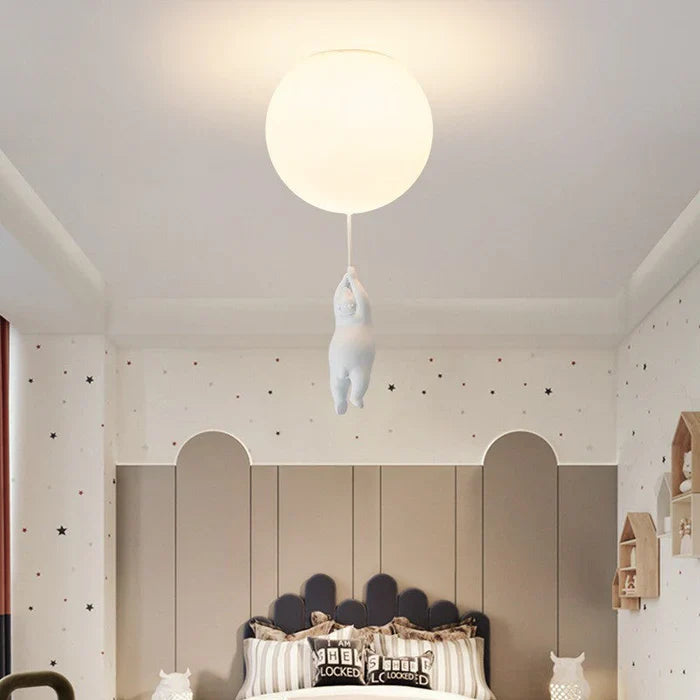 Kinder-Deckenlampe mit Bär und Ballon - CloudBear | Brehn