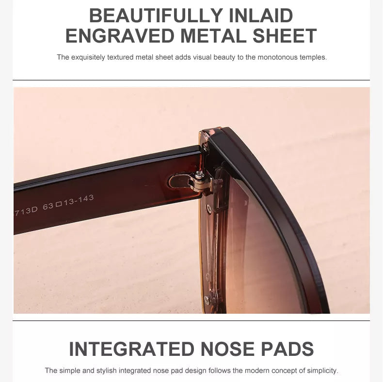 Billie Retro Sonnenbrille | Quadratisch & Trendy | Brehn