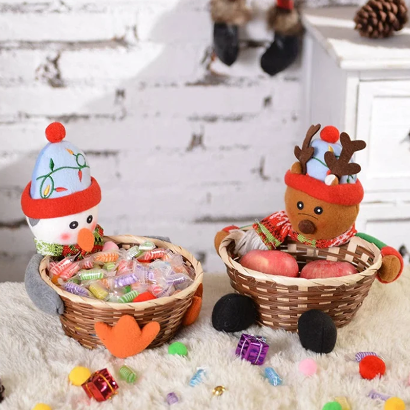Brehn | Weihnachten Süßigkeiten Geflochtener Korb