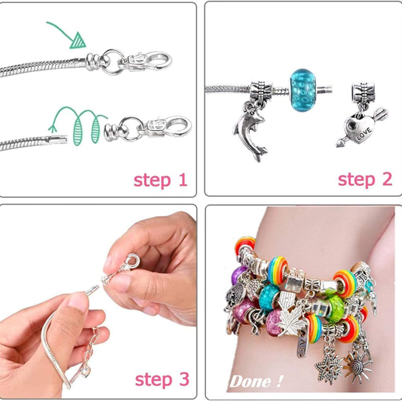 DIY-Set für Mädchen-Charm-Armbänder