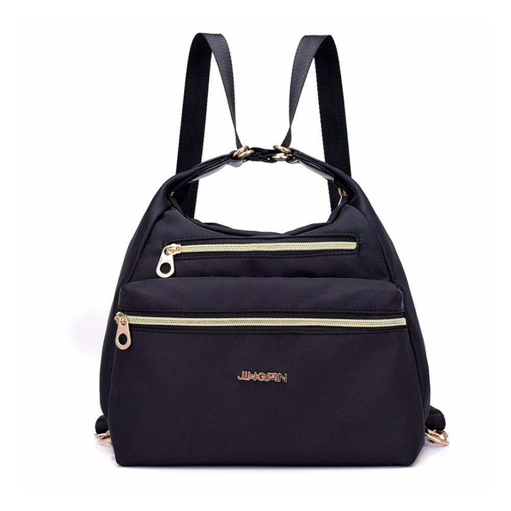 Tasche mit doppelten Reißverschlüsse, Rucksack, Handtasche und Umhängetasche | Brehn