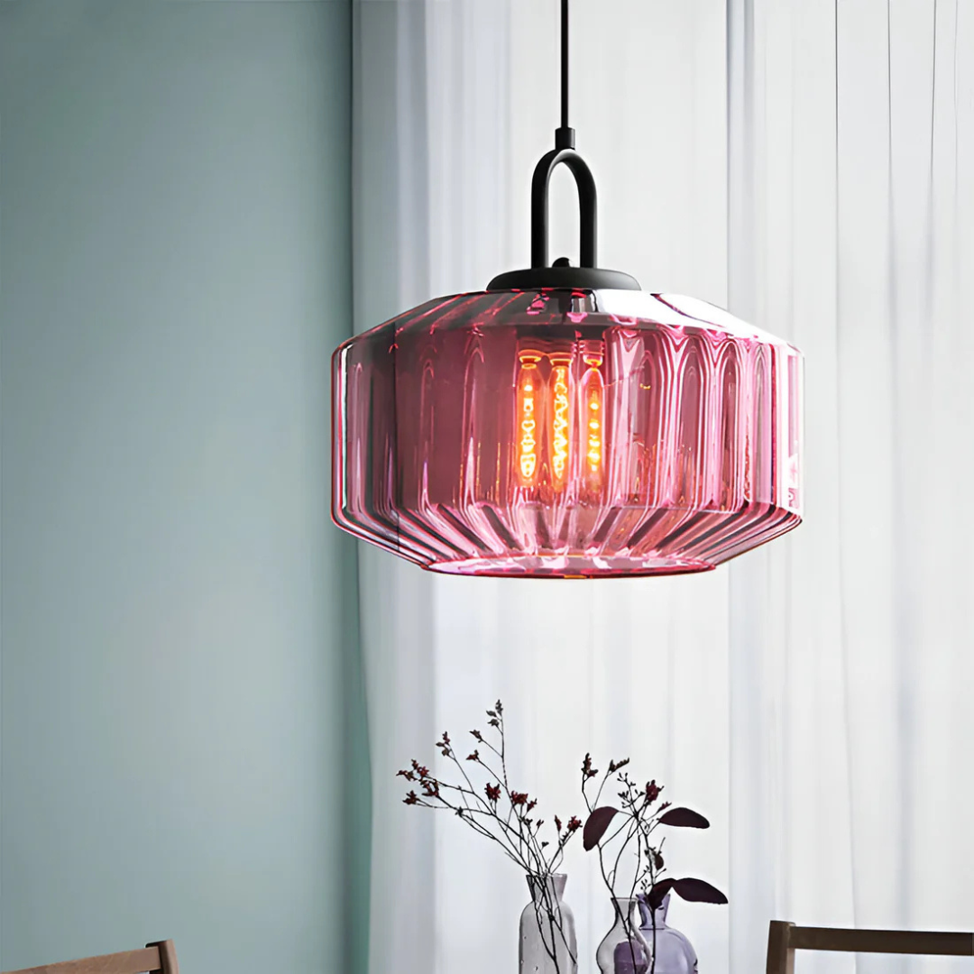 Brehn | Retro Farbige Glaspendelleuchte
