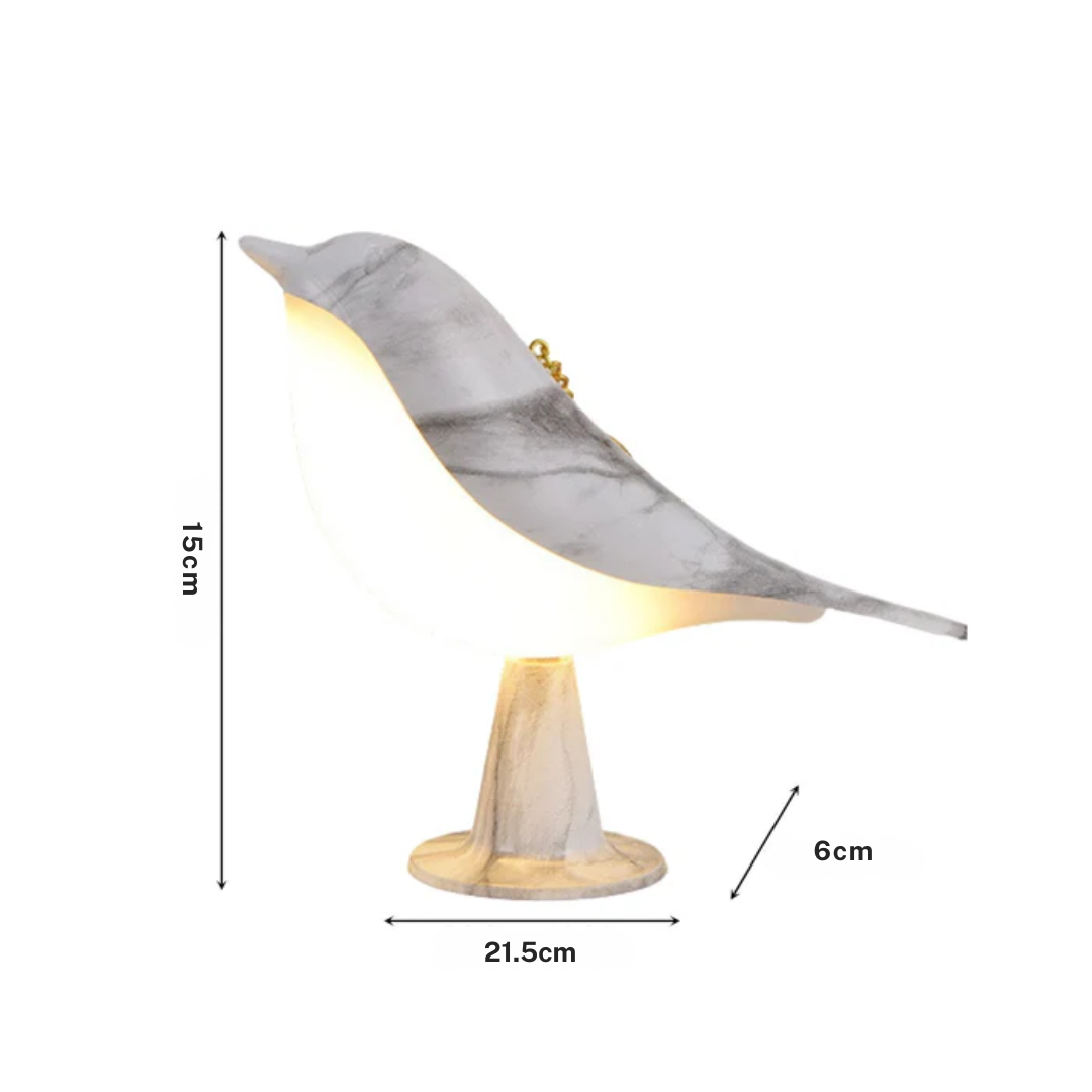 Brehn | Verspielte Vogel Tischlampe