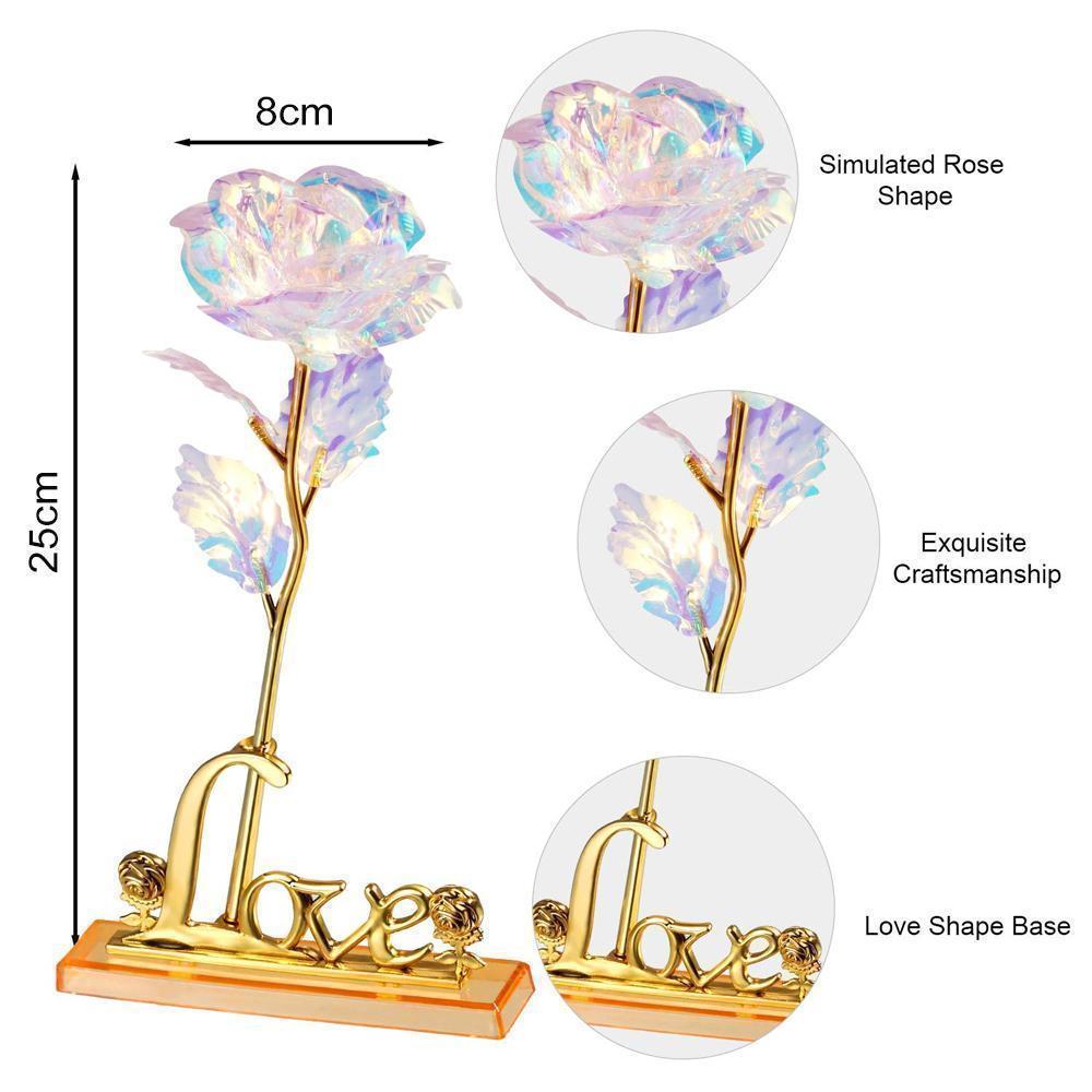 Bunte Galaxy Rose mit Liebe | Brehn