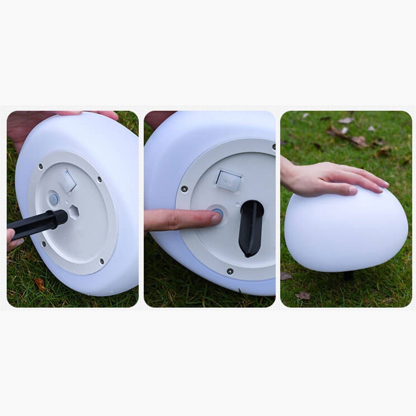 Solar wasserdicht PE sphärische LED Außen dekorative Rasenlicht | Brehn
