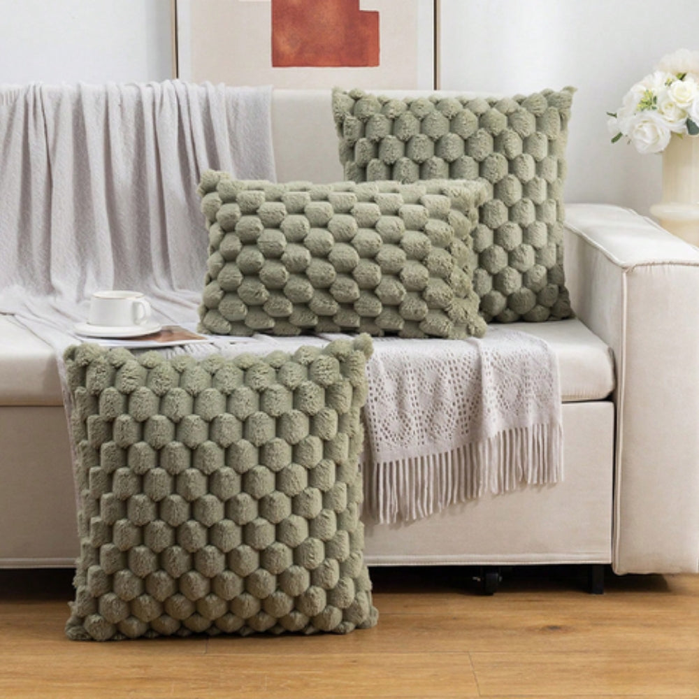 Brehn | VelvetSoft Kissenbezug – Ultraweicher Plüschbezug für Sofa oder Bett