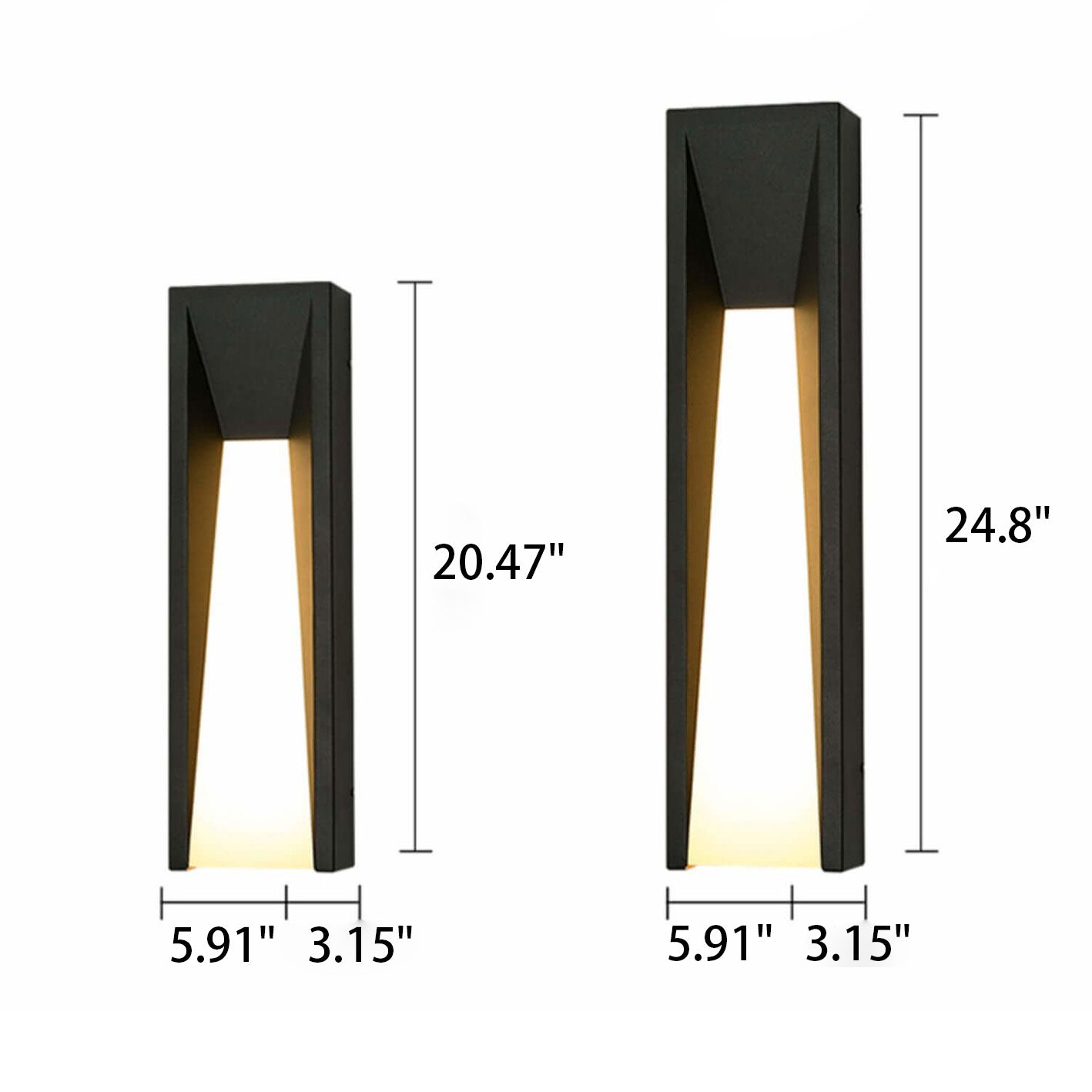 Wasserdichte Einfache Streifen Design LED Außen Wandleuchte Lampe | Brehn