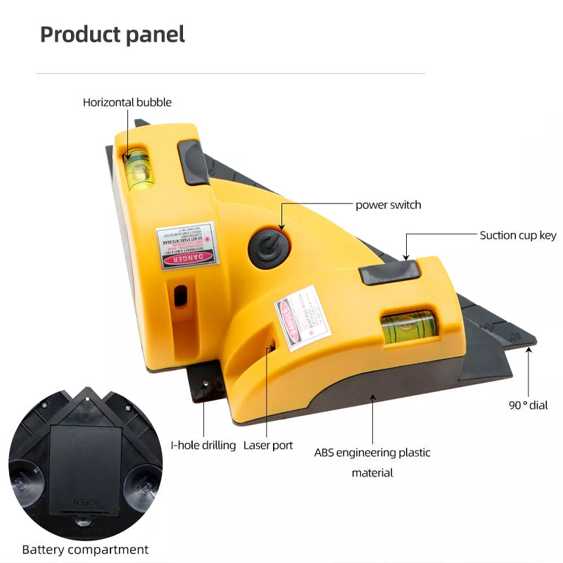 Multifunktionaler 90° Winkel Laser-Niveau | Brehn
