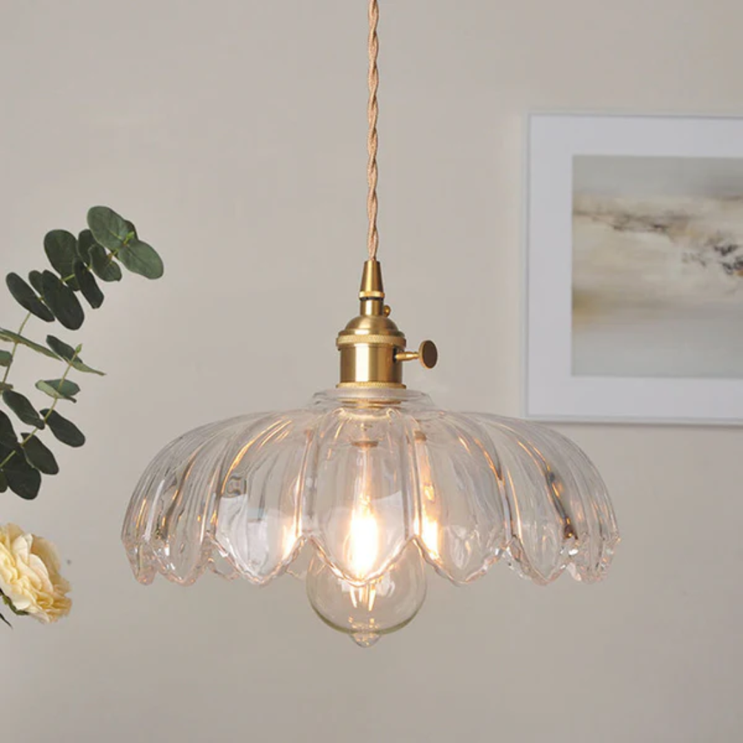 Brehn | Vintage Glas Hängelampe