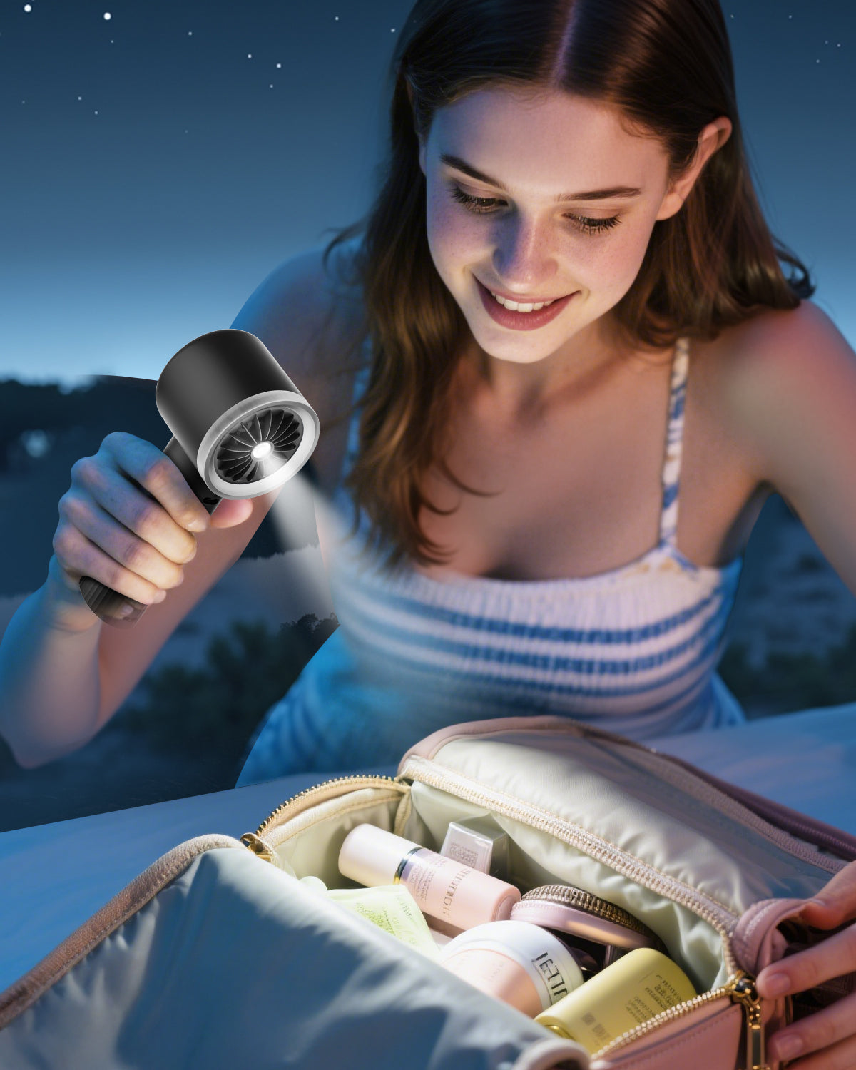 Tragbarer Hochgeschwindigkeits-Handheld-Turbo-Lüfter mit LED-Display | Brehn