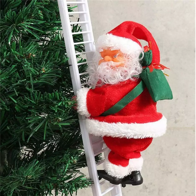 Brehn | 🎅Elektrischer Weihnachtsmann, der mit Musik die Leiter erklimmt