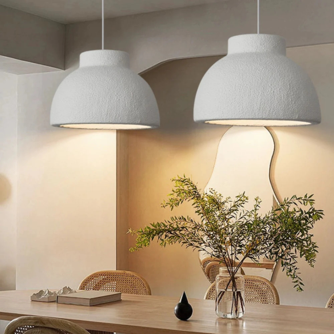 Brehn | Minimalistische skandinavische Pendelleuchte aus Polystyrol