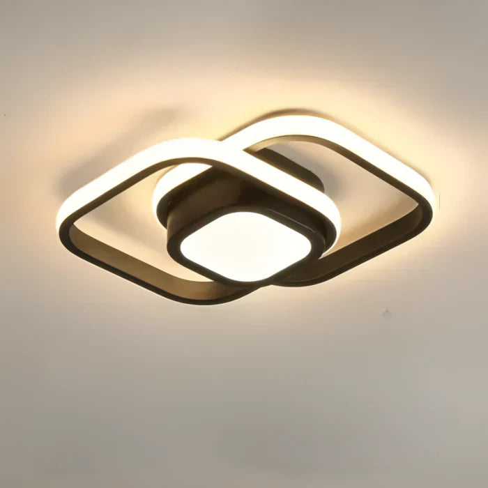 Brehn | Moderne LED-Deckenlampe mit doppeltem Ringdesign - Twilight-Ringe