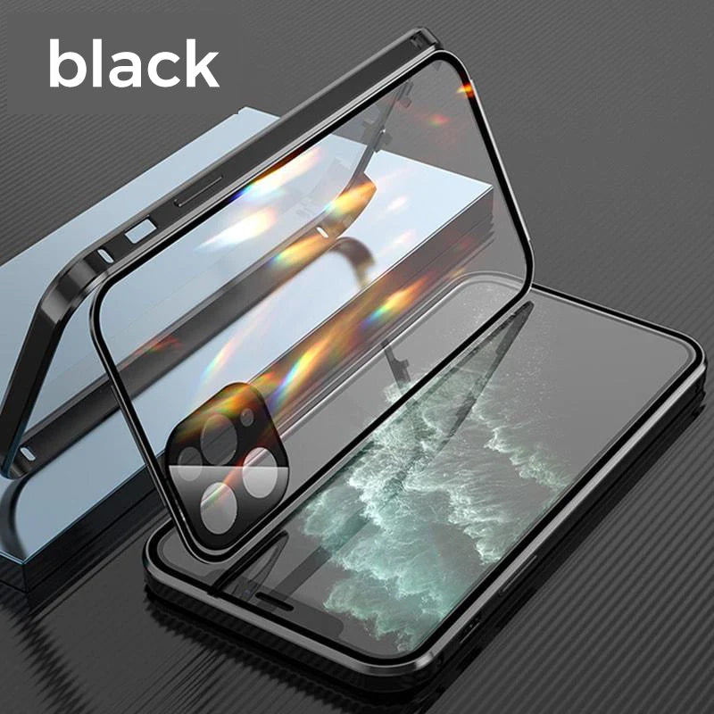 Brehn | Anti-Spionage gehärtete Glas-Hülle für iPhone