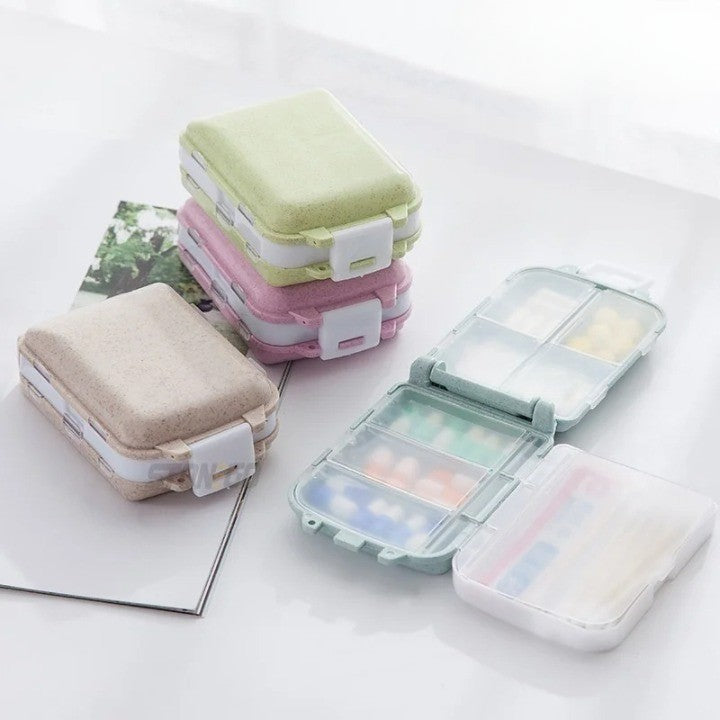 Taschenformat Hausapotheke Tabletten-Organizer Fall
