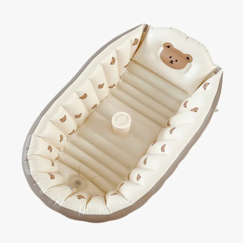 Brehn | Aufblasbare Baby-Badewanne für Reisen – BubbleNest