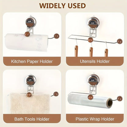 KeukenGrip Rollhalter aus Edelstahl mit Saugfuß | Brehn