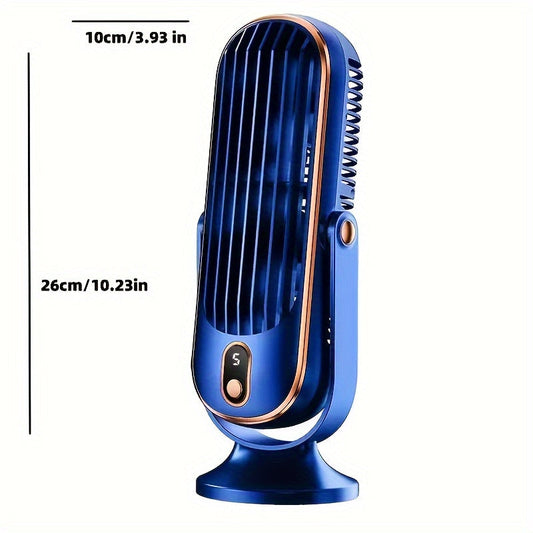 Tragbarer Klimaanlagenventilator - Große Batterie, Dualmotor, 5-Geschwindigkeits-Luftkühler mit 720° Rundum-Luftbläser - Ideal für Büro, Camping, Outdoor-Wohnmobil, USB-Ventilator - Großes Geschenk für Erntedankfest, Halloween, Weihnachten | Brehn