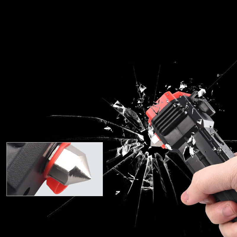 Multifunktionaler Autosicherheitshammer mit Notlicht und Powerbank | Brehn
