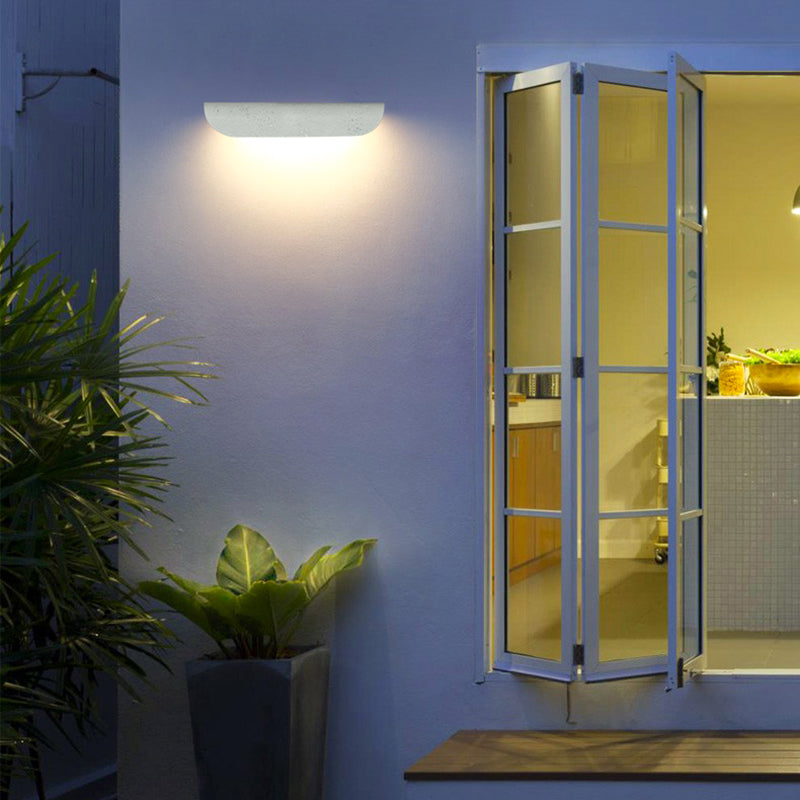 Brehn | Moderne wasserdichte gebogene Außenwandlampe