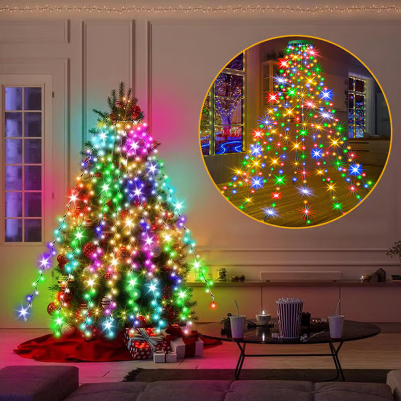 Brehn | Weihnachtsbaum Wasserfalllichter mit Ring