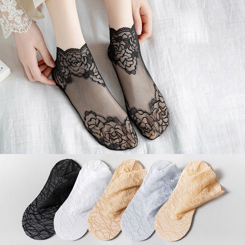 Brehn | Damenmode Spitze Socken (6 Paare)