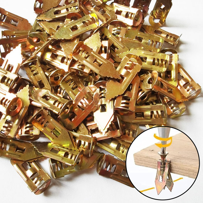 Trockenbau-Spreizdübel + Set mit hochfesten Zinkschrauben (100er-Packung)