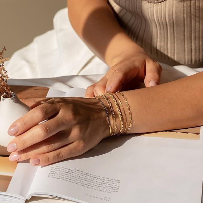 Brehn | 6er Set Klassische Armbänder Stapeln