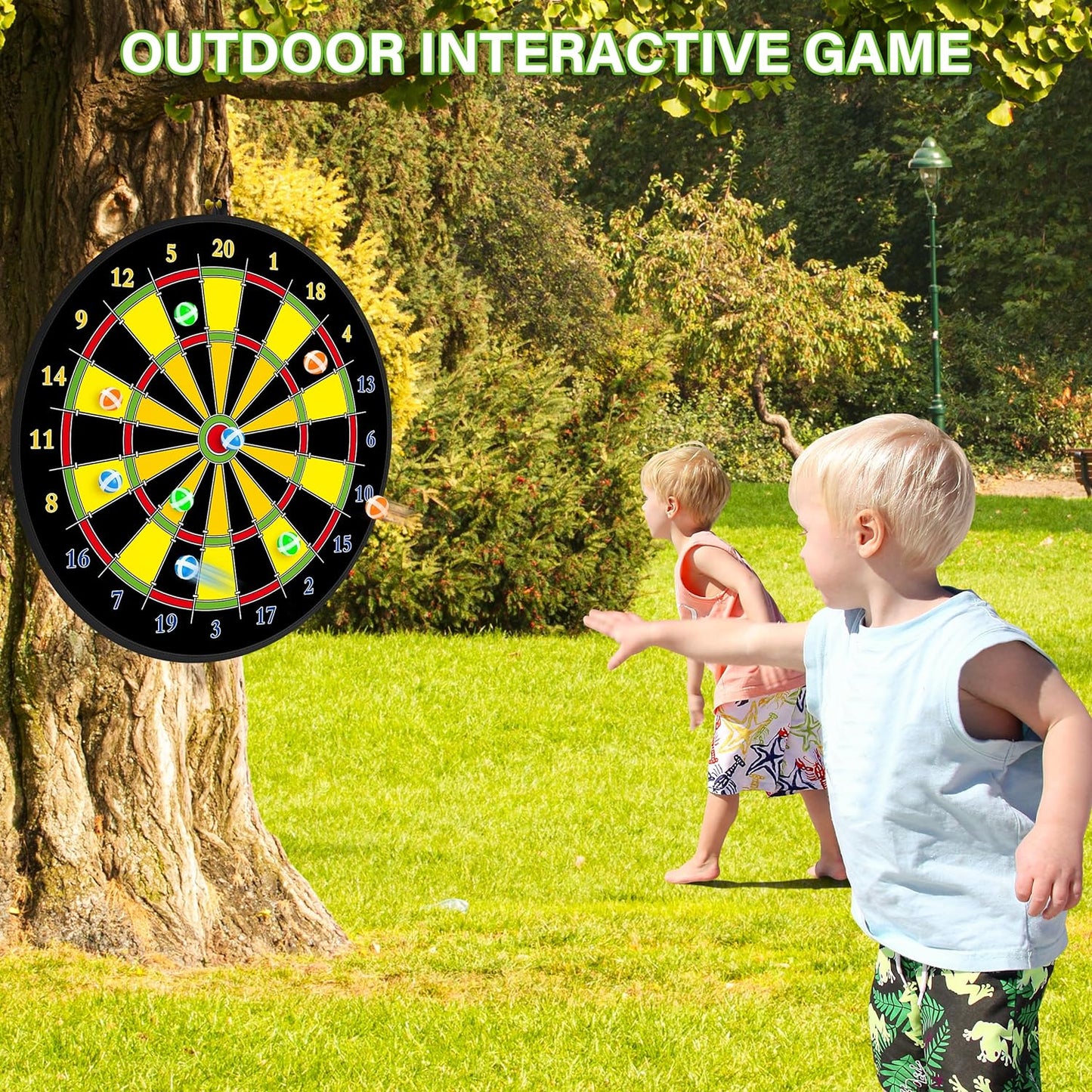 Brehn | Großes doppelseitiges Dartboard für Kinder – Spielen, Lernen und Entspannen