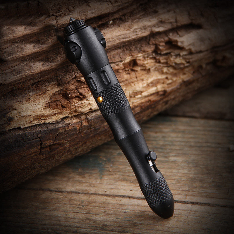 Brehn | Multifunktions-EDC-Stift mit Fensterheber, Licht & Spinner