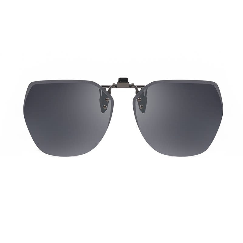 Brehn | Clip-on randlose polarisierte Sonnenbrillen, mit Blendfreiheit und hochklappbarem Design, für Outdoor/Fahren
