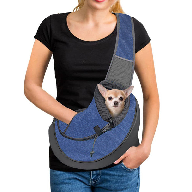 Brehn | Tragetasche für Hunde mit verstellbarem Schultergurt und Handytasche, für Hunde und Katzen