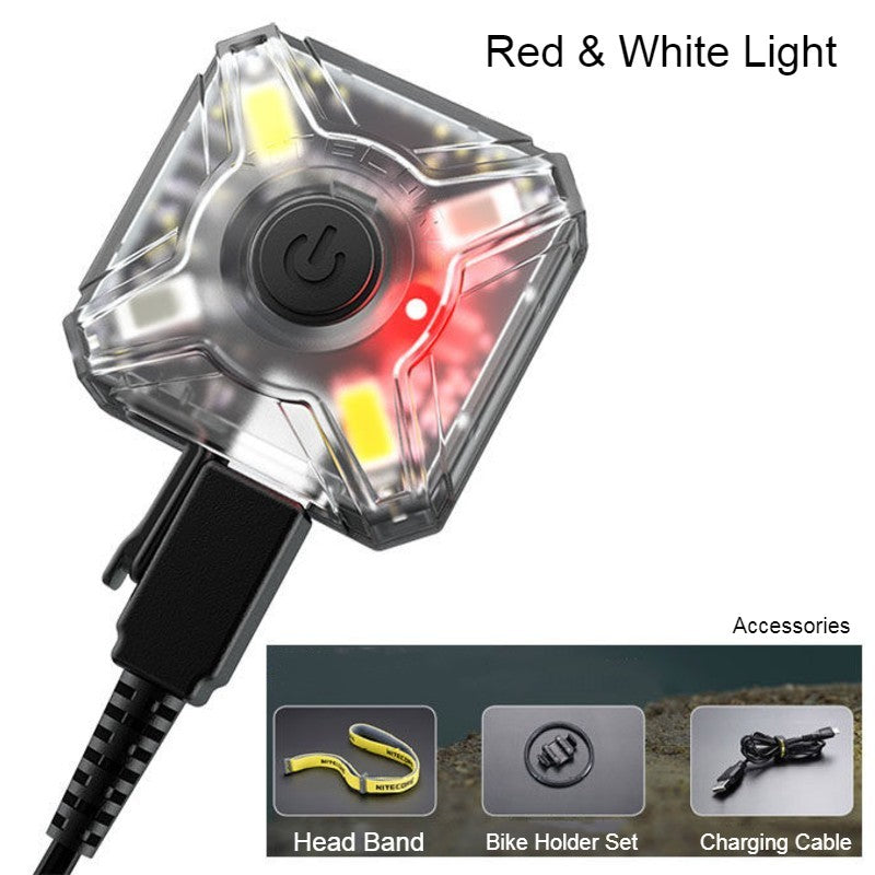 Brehn | Mini tragbare wiederaufladbare Stirnlampe, mit Kopfband & Fahrradständer-Set, für Camping, Radfahren & mehr