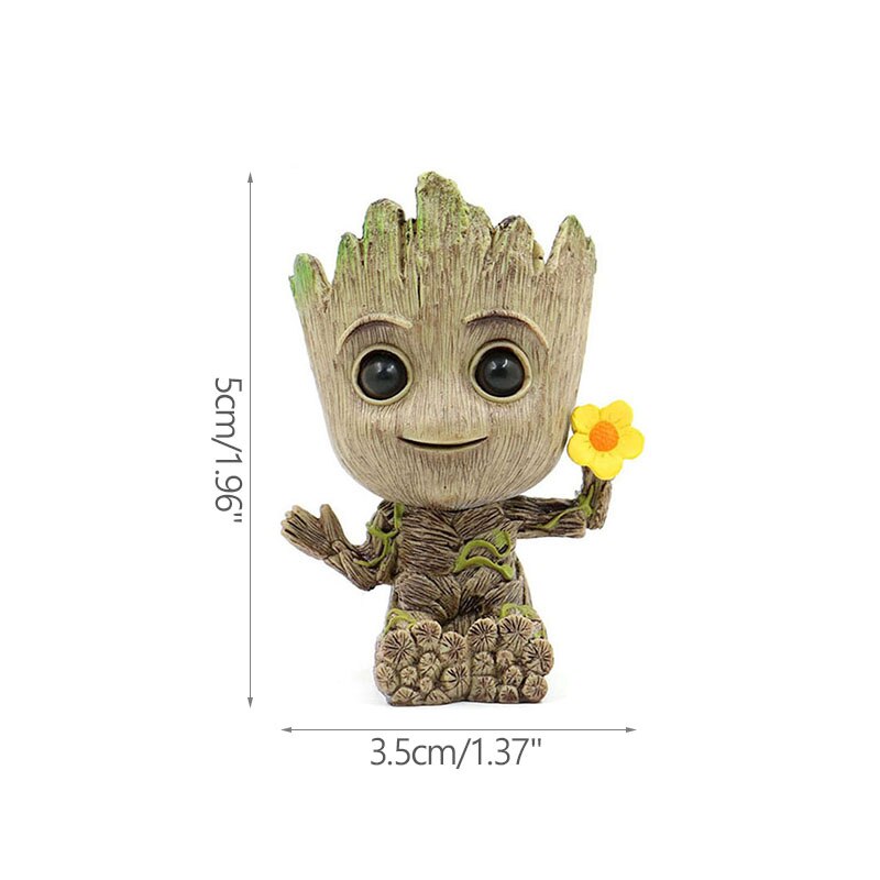 Brehn | Cartoon Groot Miniaturfigur: Verspielte Bürodekoration