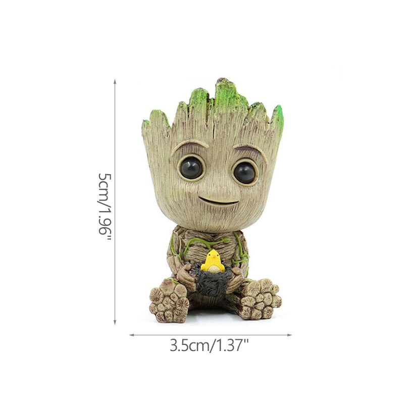 Brehn | Cartoon Groot Miniaturfigur: Verspielte Bürodekoration