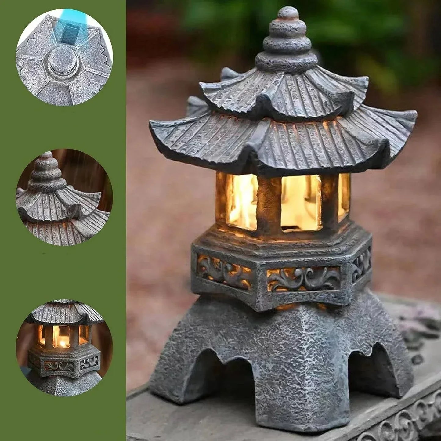 Japanische Gartenlaterne – Wetterfeste LED Außenbeleuchtung für Zen-Gärten | Brehn