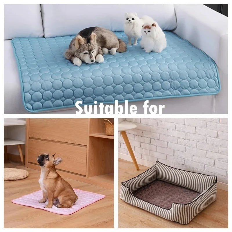 Extra Large Hundekühlmatte | Sommerhaustierbett für kleine und große Hunde | Langlebige Decke für Katzen & Sofaschutz - Kühldeckenblatt | Brehn