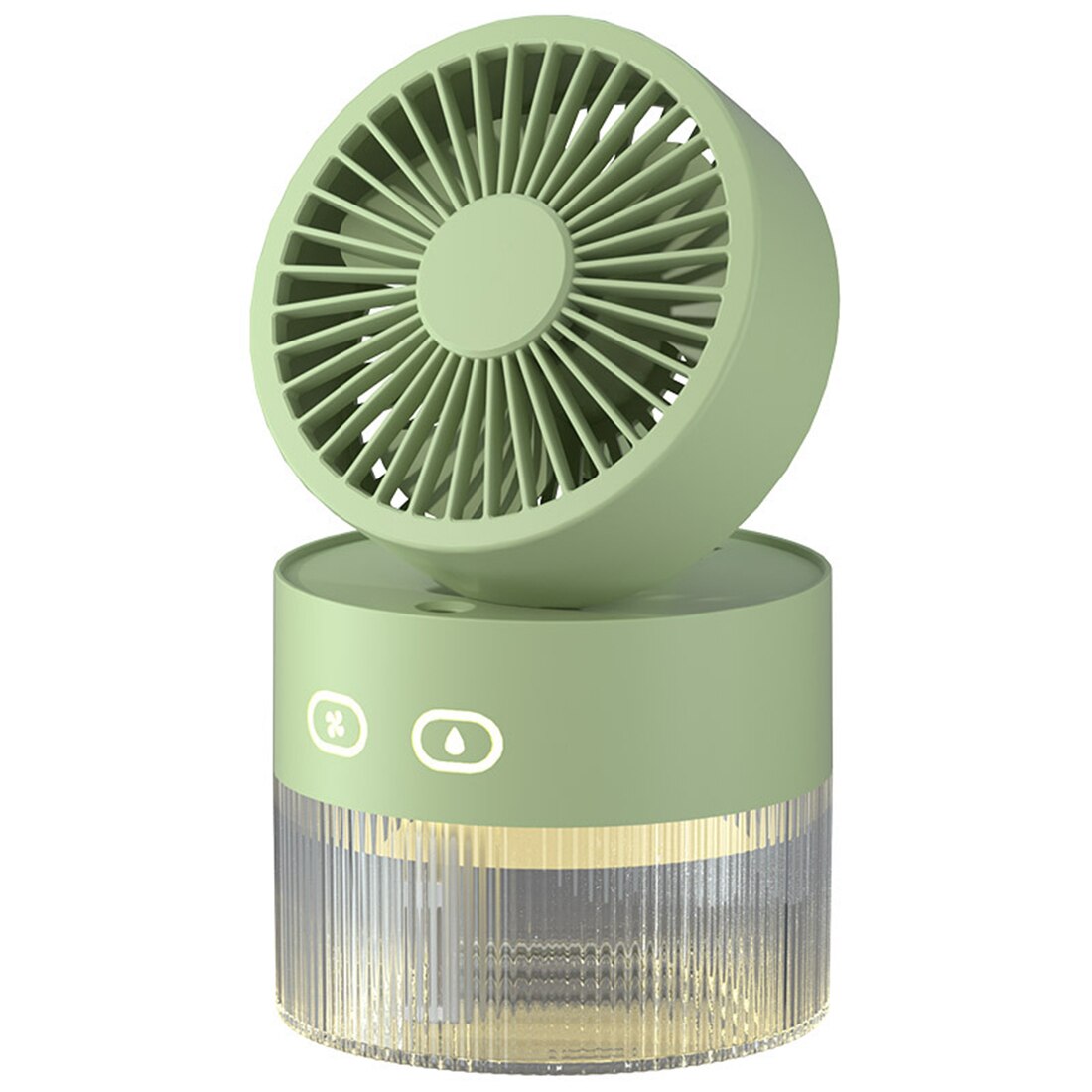 Mini FoldaBowlifte USB Warmlicht Sprühventilator