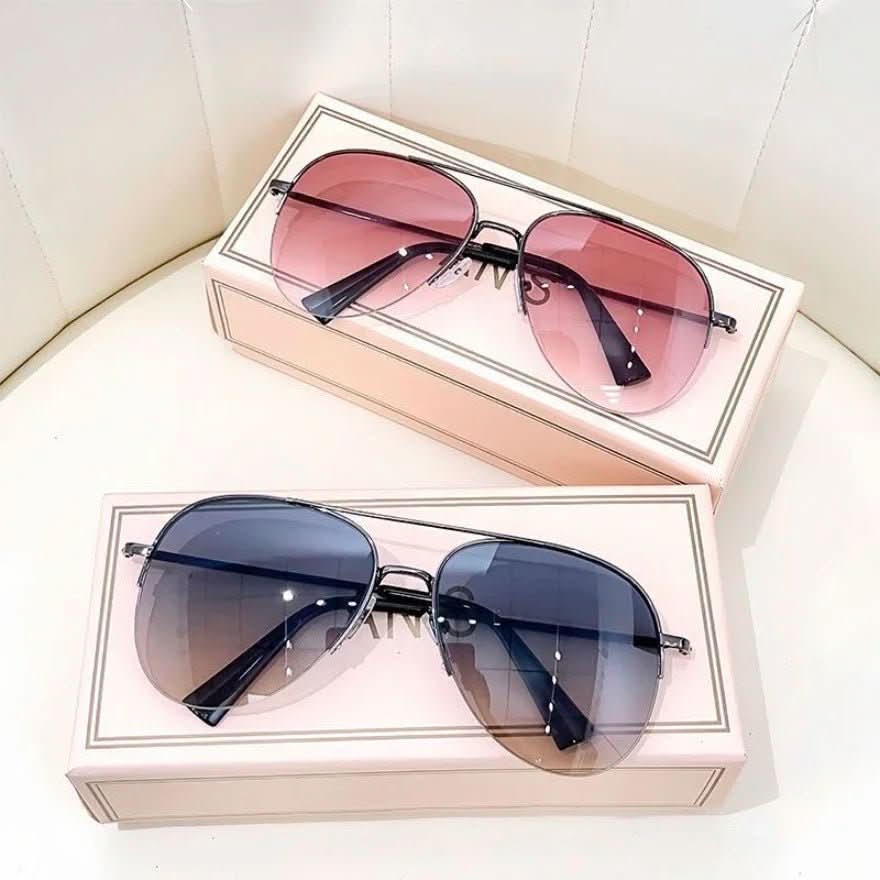 Pilotensonnenbrille für Herren mit Farbverlauf und UV400-Schutz