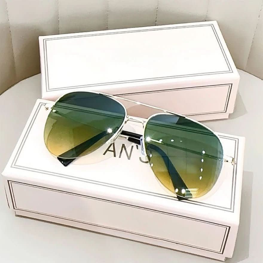 Pilotensonnenbrille für Herren mit Farbverlauf und UV400-Schutz