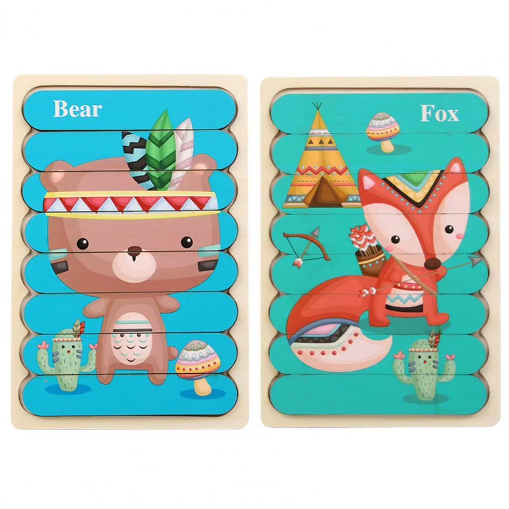 Brehn | Holzpuzzle Herausforderung - Spaß Puzzle Spiel für Kinder