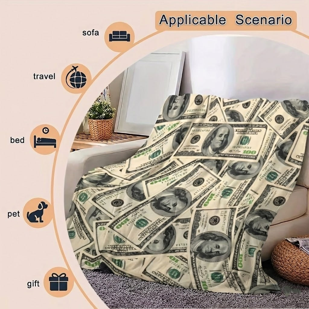 Lustiges Geld Geld Weiches Sofa Decke | Brehn