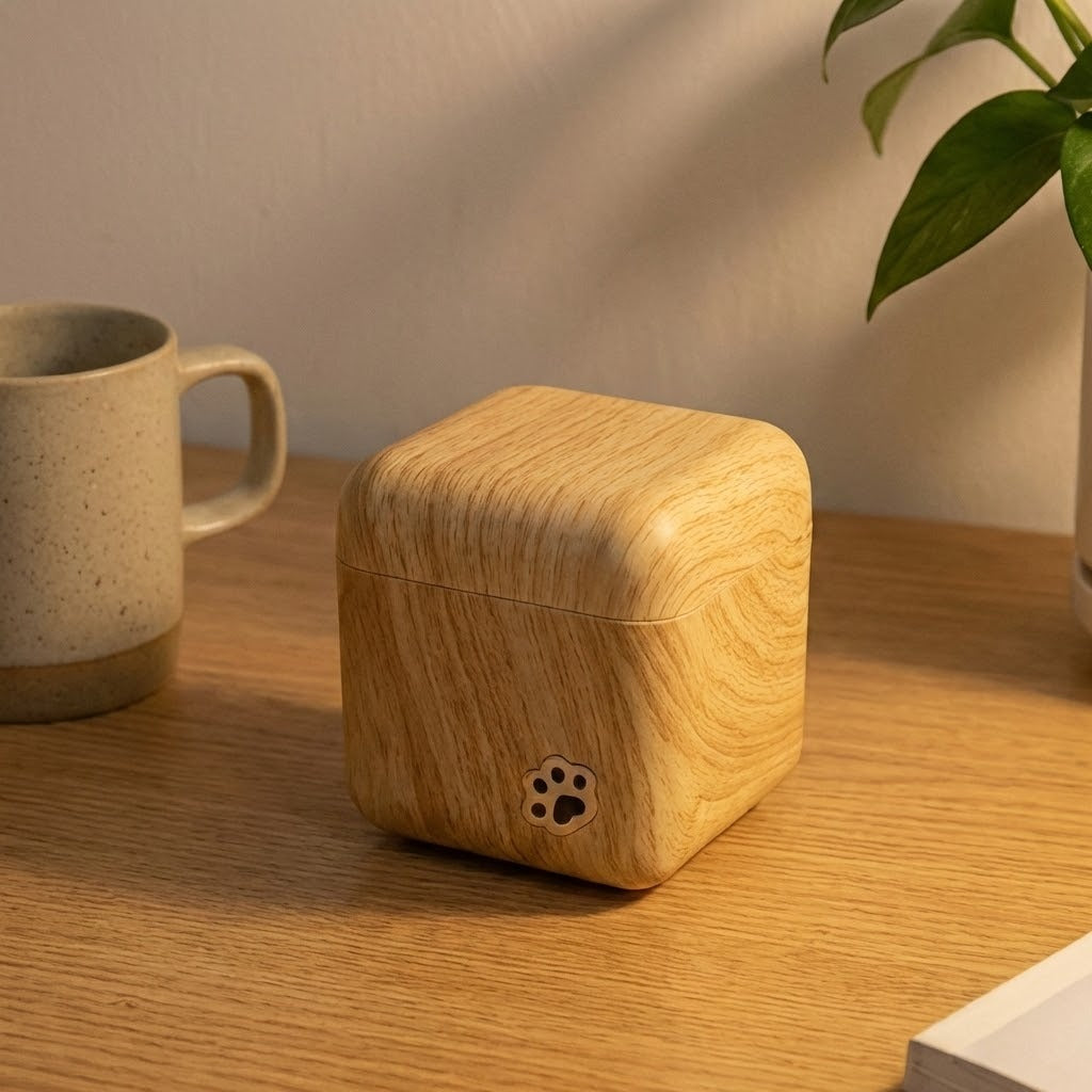Süße Peekaboo Katze Holz Nachtlicht Lampe | Brehn