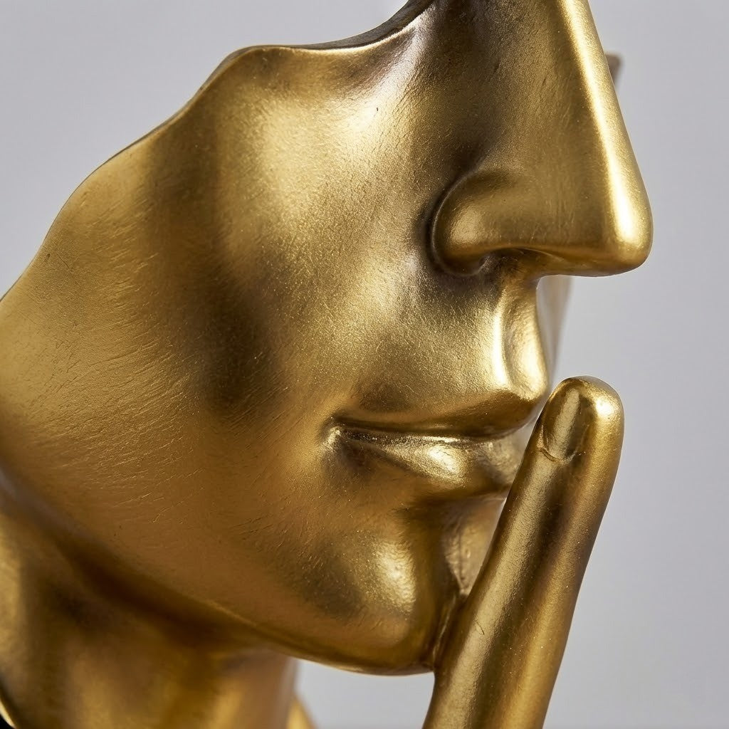 Silent Thinker Abstraktes Gesicht Wohnkultur