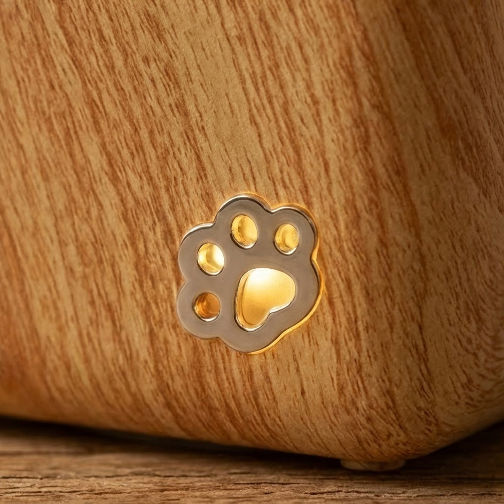 Süße Peekaboo Katze Holz Nachtlicht Lampe | Brehn