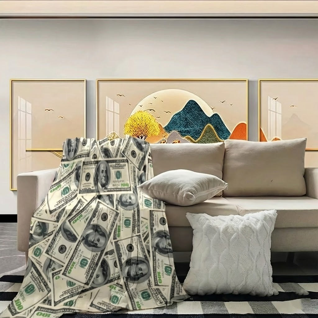 Lustiges Geld Geld Weiches Sofa Decke | Brehn