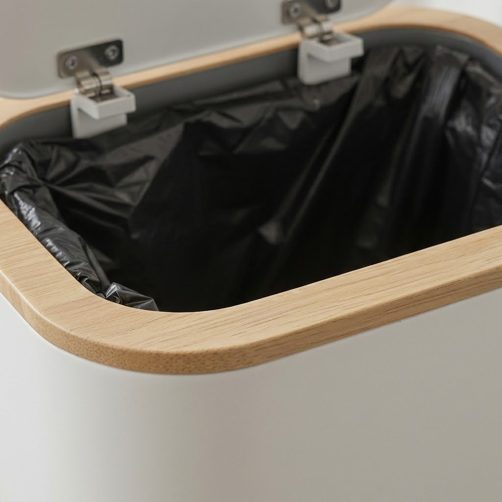 Einfache Reinigung eleganter Badezimmer-Müllbehälter