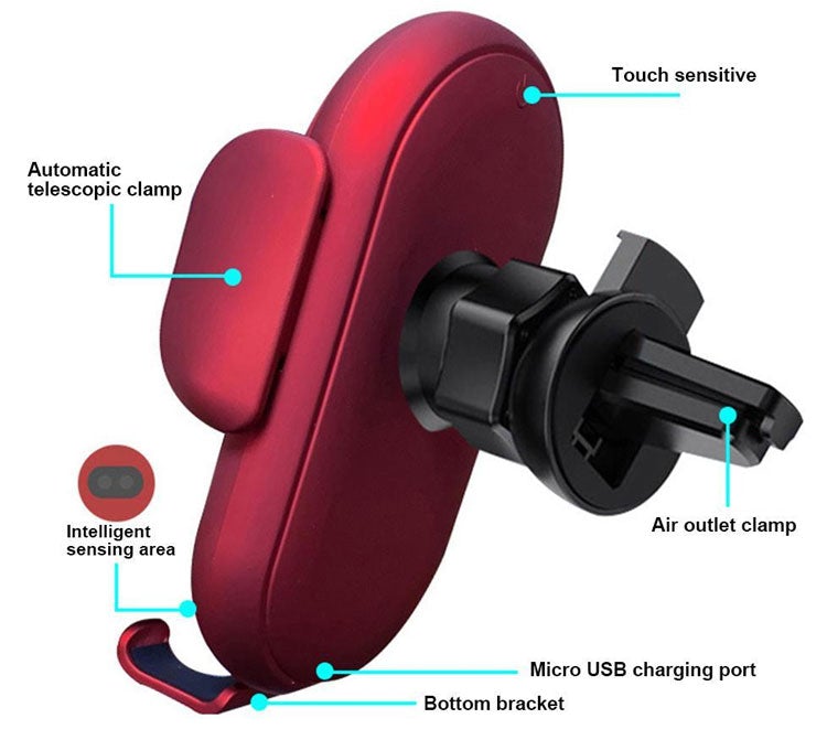 Smart Wireless Auto-Sensing Auto Telefon Halter Ladegerät | Brehn